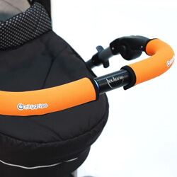 Чехлы CityGrips на ручки для универсальной коляски длинные - Neon Orange