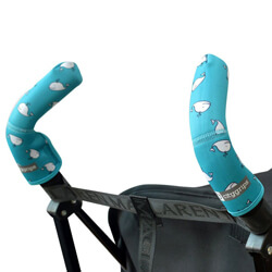 Чехлы CityGrips на ручки для коляски-трости - Aqua Whale